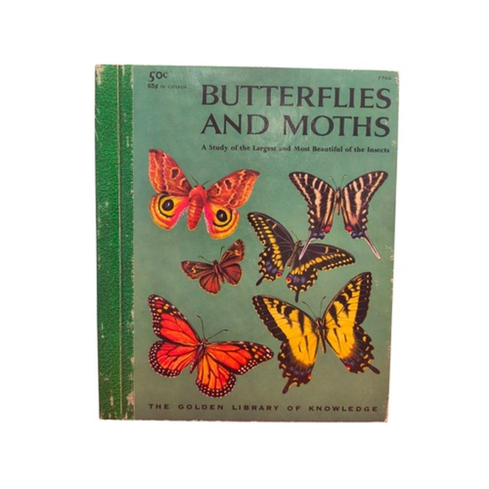 1958 Richard A. Martin Golden Library Of Knowledge Butterflies And Moths HC